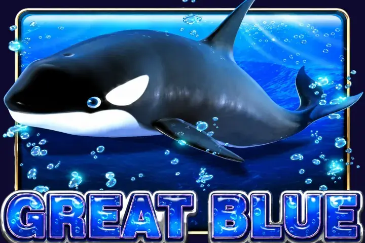 Great Blue slot artwork with an orca